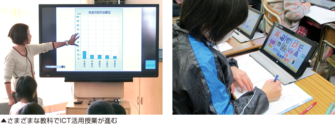 さまざまな教科でICT活用授業が進む