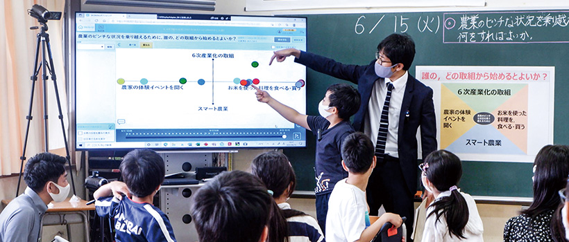 実践レポート この場面 この機能 で よりよい社会科の学び を実現 学校とict ｓｋｙ株式会社 Ictを活用した学習活動をサポート