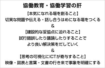 協働教育・共同学習の肝